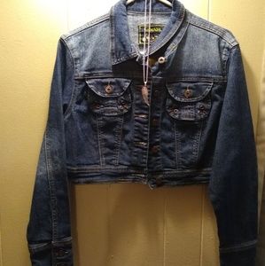 Cropped Jean Jacket with a Bonus Item